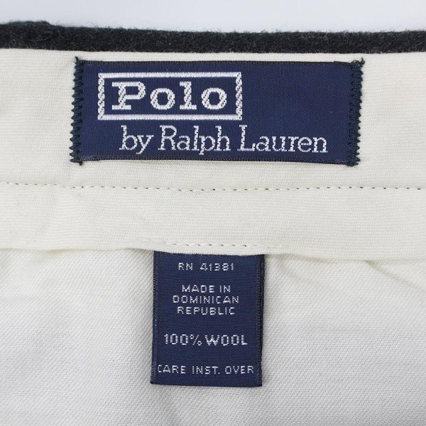 画像3: 90's Polo Ralph Lauren 2タック ウールトラウザー "実寸W31 L28" (3)