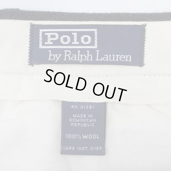 画像3: 90's Polo Ralph Lauren 2タック ウールトラウザー "実寸W31 L28" (3)