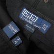 画像3: 90's Polo Ralph Lauren ノータック チノトラウザー "BLACK / W36 L32" (3)