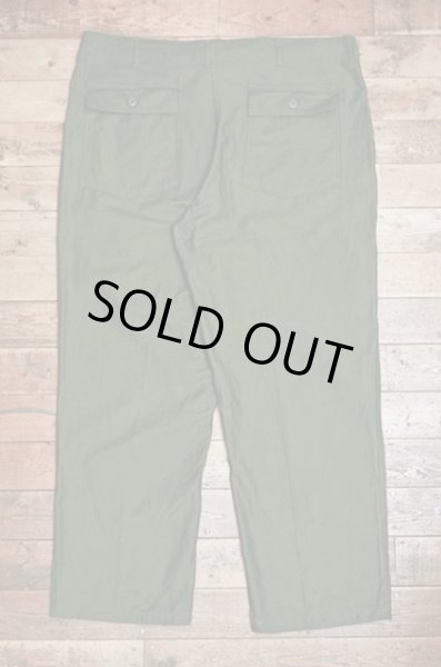 画像2: 60's US.ARMY コットンサテン ベイカーパンツ “44×31 / DEADSTOCK” (2)