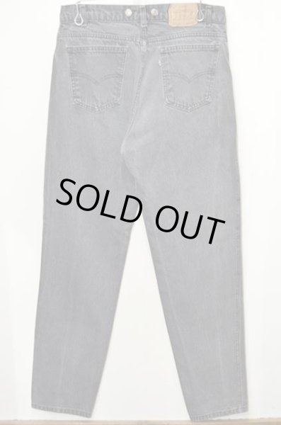 画像2: 80's Levi's 40552-4159 サスペンダーボタン付き ブラックデニムパンツ “MADE IN USA” (2)