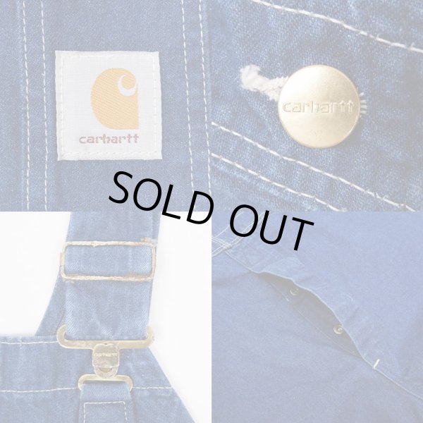画像4: 90's Carhartt デニムオーバーオール (4)