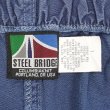 画像3: 90's STEEL BRIDGE カラーシャンブレー ショーツ "NAVY / MADE IN USA / DEADSTOCK" (3)