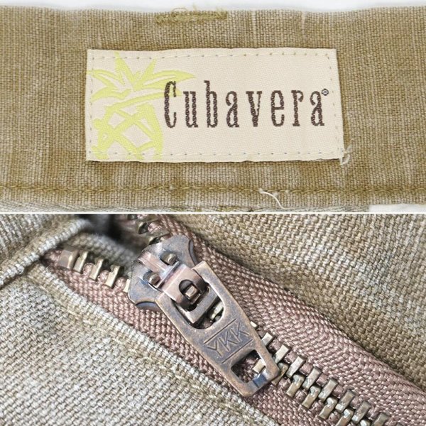 画像3: 00's CUBAVERA コットンリネン カーゴショーツ (3)