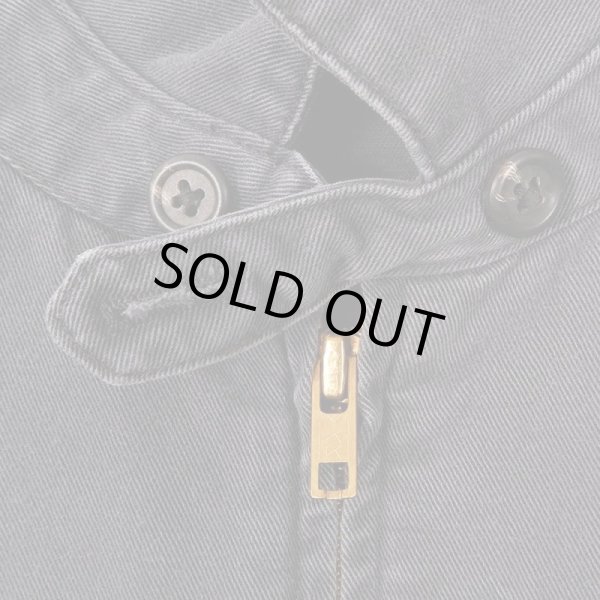 画像2: 90's Polo Ralph Lauren コットンツイル スウィングトップ “BLACK / MADE IN USA” (2)