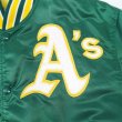 画像3: 90's STARTER ナイロンサテンスタジャン "Oakland Athletics" (3)