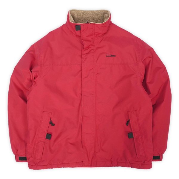 画像1: 90's L.L.Bean フリースライナー ゴアテックスジャケット "RED" (1)