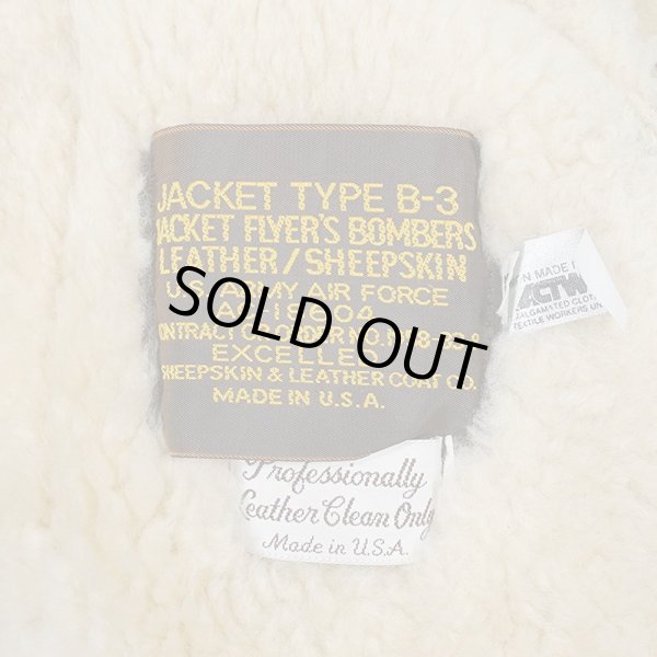 画像2: 90's EXCELLED B-3 フライトジャケット "MADE IN USA" (2)