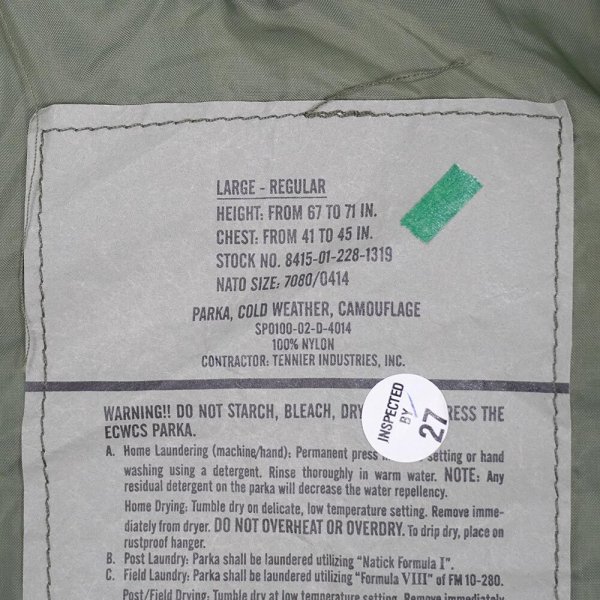 画像2: 【DEADSTOCK / LARGE-REGULAR】00's US.ARMY ECWCS ウッドランドカモ柄 GORE-TEX PARKA (2)