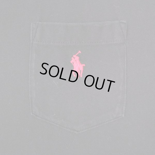 画像2: 00's Polo Ralph Lauren ポケットTシャツ "BLACK" (2)