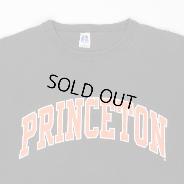 画像3: 90-00's PRINCETON カレッジプリントTシャツ "RUSSELL body / FADE BLACK" (3)