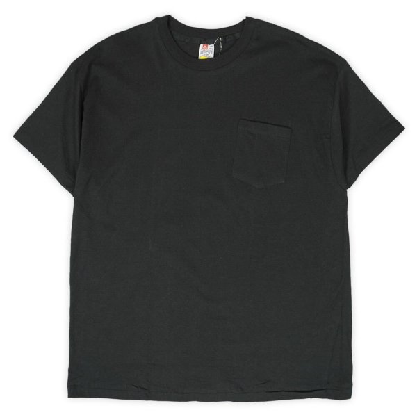画像1: 90's Hanes ポケットTシャツ "BLACK / DEADSTOCK" (1)
