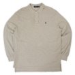 画像1: 00's Polo Ralph Lauren L/S ポロシャツ “BROWN BEIGE” (1)