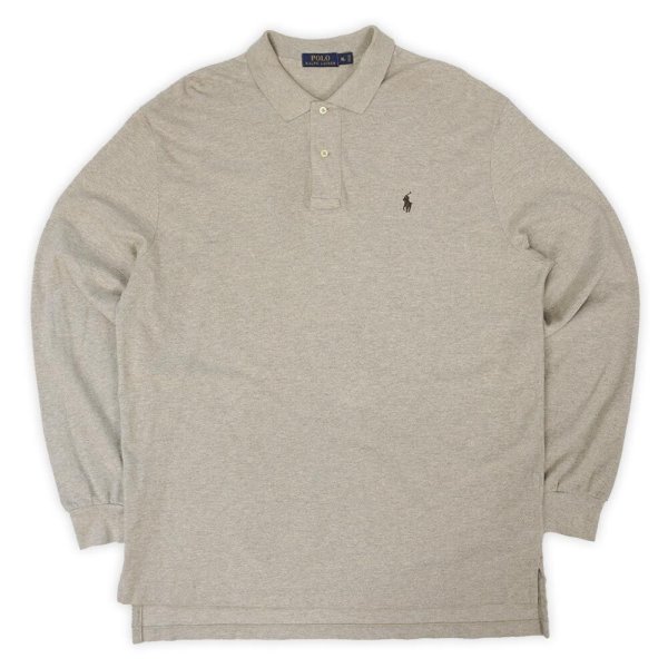 画像1: 00's Polo Ralph Lauren L/S ポロシャツ “BROWN BEIGE” (1)