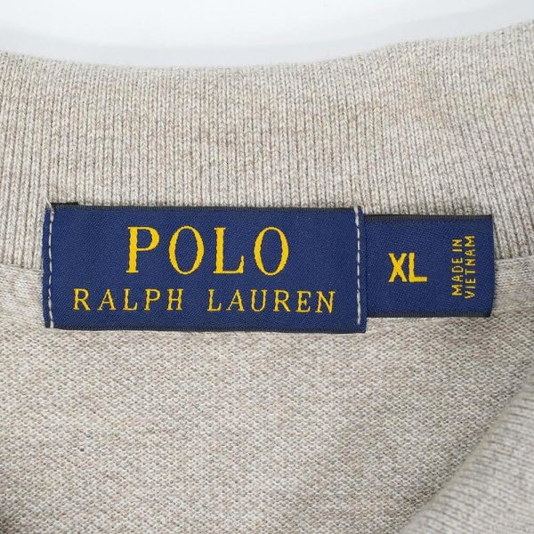 画像2: 00's Polo Ralph Lauren L/S ポロシャツ “BROWN BEIGE” (2)