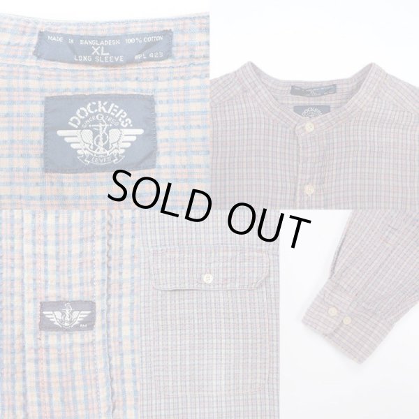 画像3: 90's DOCKERS バンドカラーシャツ (3)