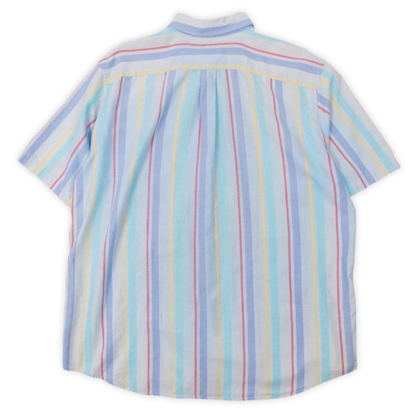 90's LANDS' END S/S マルチストライプ柄 ボタンダウンシャツ 90's LANDS' END S/S マルチストライプ柄 ボタンダウンシャツ