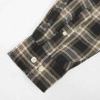 画像5: Early 00's OLD GAP レギュラーカラーシャツ "BLACK Plaid / LINEN × RAYON" (5)