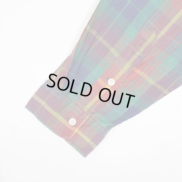 画像5: 90's Polo Ralph Lauren マドラスチェック柄 ボタンダウンシャツ (5)