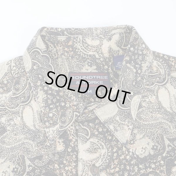 画像3: 90's ROUNDTREE & YORKE 総柄 S/S レギュラーカラーシャツ "Linen×Cotton" (3)