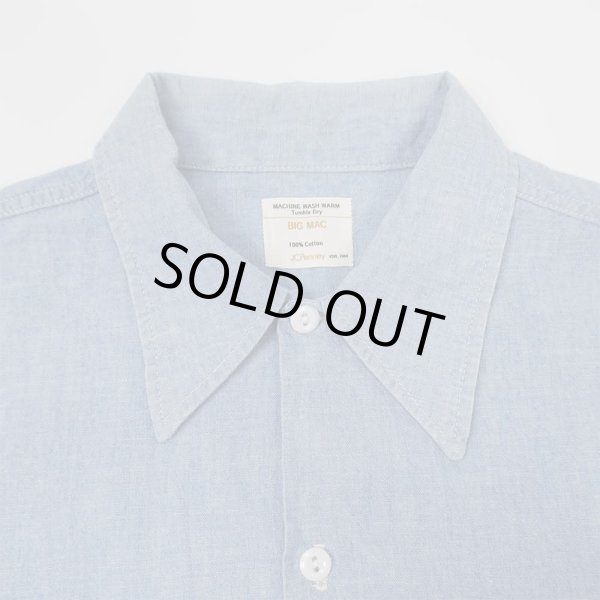 画像4: 70's BIG MAC S/S コットンシャンブレーシャツ (4)