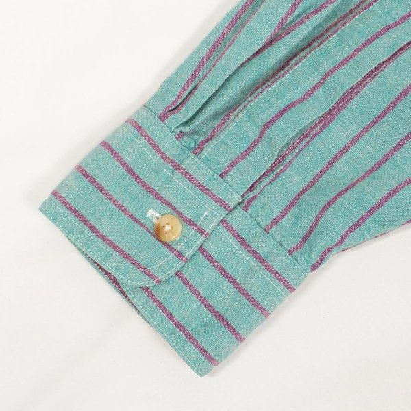 画像4: 90's L.L.Bean ストライプ柄 ボタンダウンシャツ "MADE IN USA" (4)