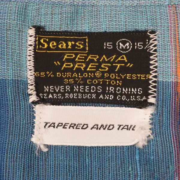 画像2: 70's Sears S/S オープンカラーシャツ (2)