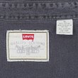 画像2: 90-00's Levi's ブラックデニム ワークシャツ (2)