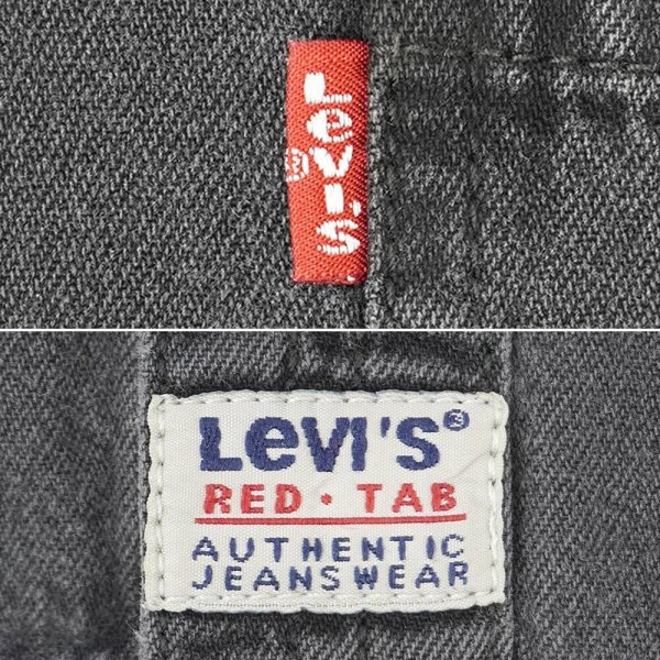 画像3: 90-00's Levi's ブラックデニム ワークシャツ (3)