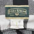 画像2: 00's FIELD & STREAM ブロックチェック柄 ヘビーネルシャツ "WHITE×BLACK" (2)