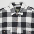 画像3: 00's FIELD & STREAM ブロックチェック柄 ヘビーネルシャツ "WHITE×BLACK" (3)