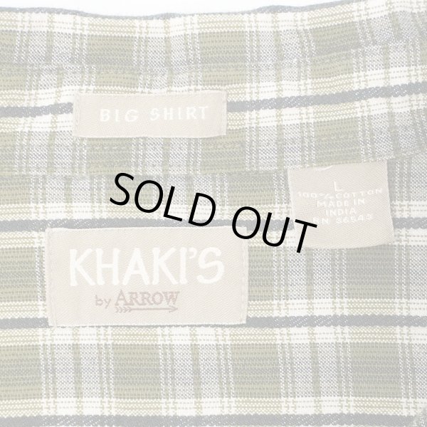 画像2: 90's KHAKI'S by ARROW レギュラーカラー ワークシャツ "BIG SHIRT / DEADSTOCK" (2)