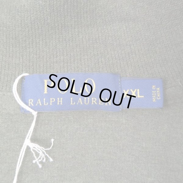 画像2: 00's Polo Ralph Lauren ハーフジップ コットンニット “OLIVE” (2)