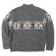 画像1: 00's Eddie Bauer ハーフジップ ウールニット “HAND KNIT” (1)