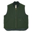 画像1: 90-00's Carhartt ナイロンダックベスト “V17 OLV / MADE IN USA” (1)