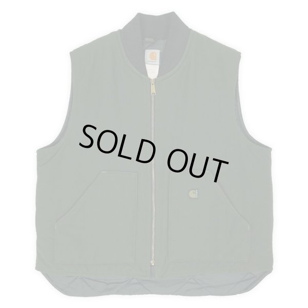 画像1: 90-00's Carhartt ナイロンダックベスト “V17 OLV / MADE IN USA” (1)