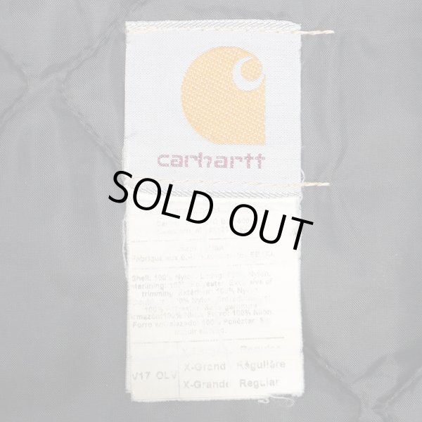 画像2: 90-00's Carhartt ナイロンダックベスト “V17 OLV / MADE IN USA” (2)