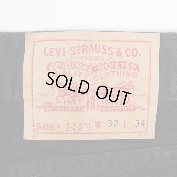 画像3: 90's Levi's 505 ブラックデニムパンツ "MADE IN USA" (3)
