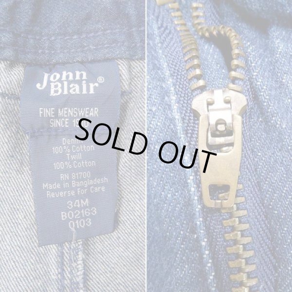 画像3: 90-00's John Blair 2タック デニムトラウザー (3)