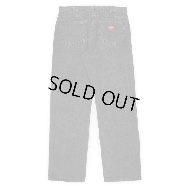 画像2: 00's Dickies 先染めブラックデニムパンツ (2)