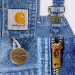 画像4: 90's Carhartt デニムオーバーオール (4)