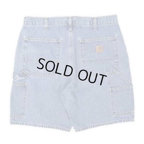 画像2: 00's Carhartt デニムペインターショーツ "W33" (2)