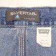 画像3: 00's Levi's SilverTab デニムペインターショーツ (3)