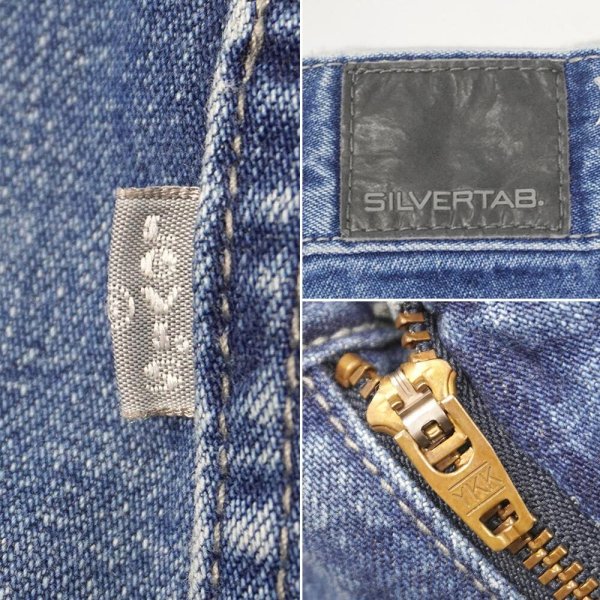 画像4: 00's Levi's SilverTab デニムペインターショーツ (4)