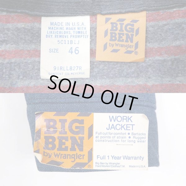 画像3: 70-80's BIG BEN デニムワークジャケット "DEADSTOCK" (3)