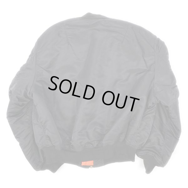 画像2: 90's ALPHA MA-1 フライトジャケット "BLACK / XXX-LARGE" (2)