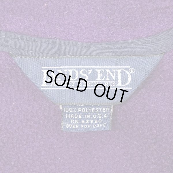 画像2: 90's LANDS' END スナップT型 フリースジャケット "MADE IN USA / POLARTEC" (2)