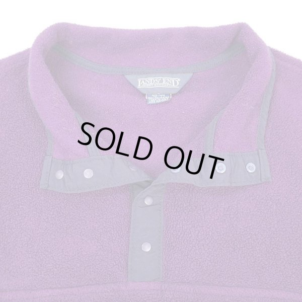 画像3: 90's LANDS' END スナップT型 フリースジャケット "MADE IN USA / POLARTEC" (3)