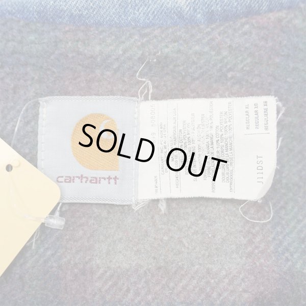 画像2: Late 90's Carhartt デニムトラッカージャケット "J11 DST / MADE IN USA" (2)