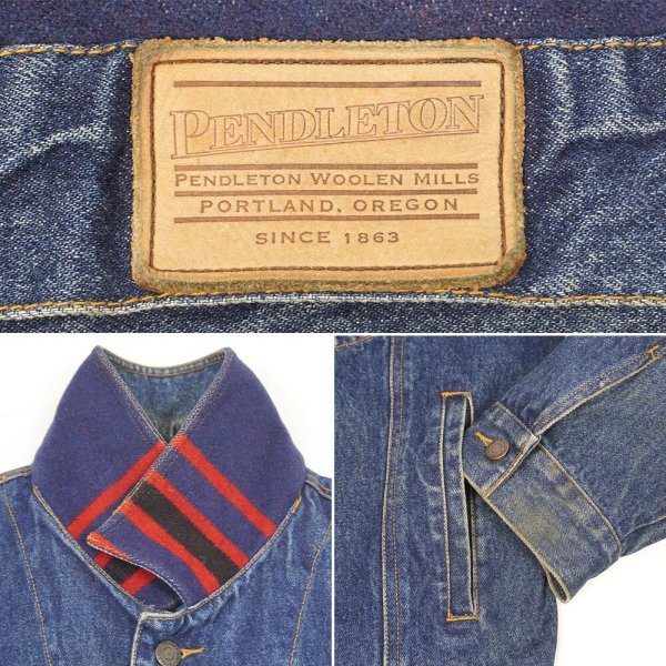 画像4: 00's PENDLETON デニムトラッカージャケット "HIGH GRADE WESTERN WEAR" (4)